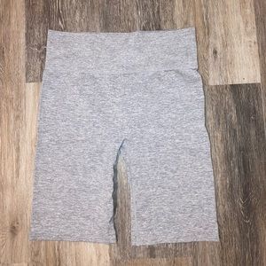 Forever 21 Grey High Waisted Bike Shorts